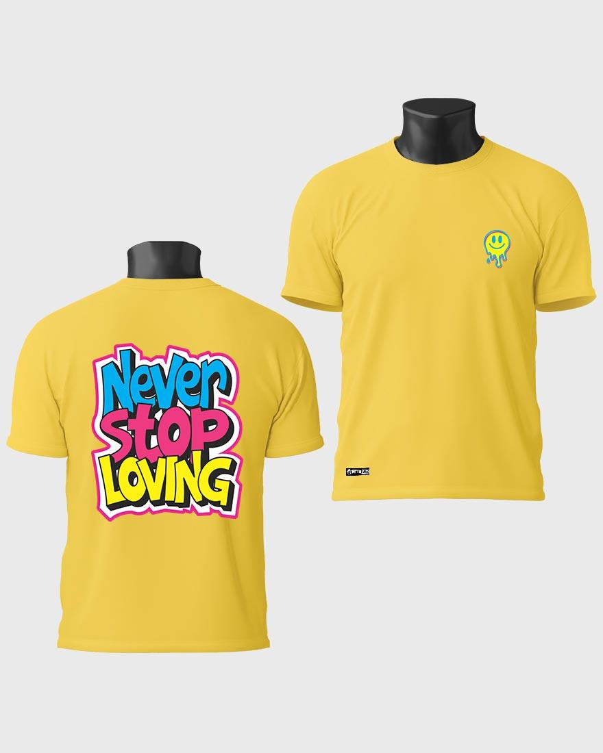 Mens Tshirt Funky Never stop Loving - Metro Apes