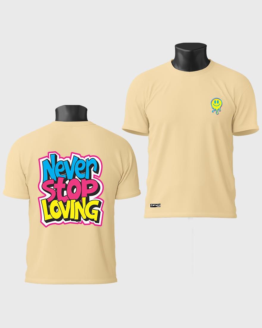 Mens Tshirt Funky Never stop Loving - Metro Apes