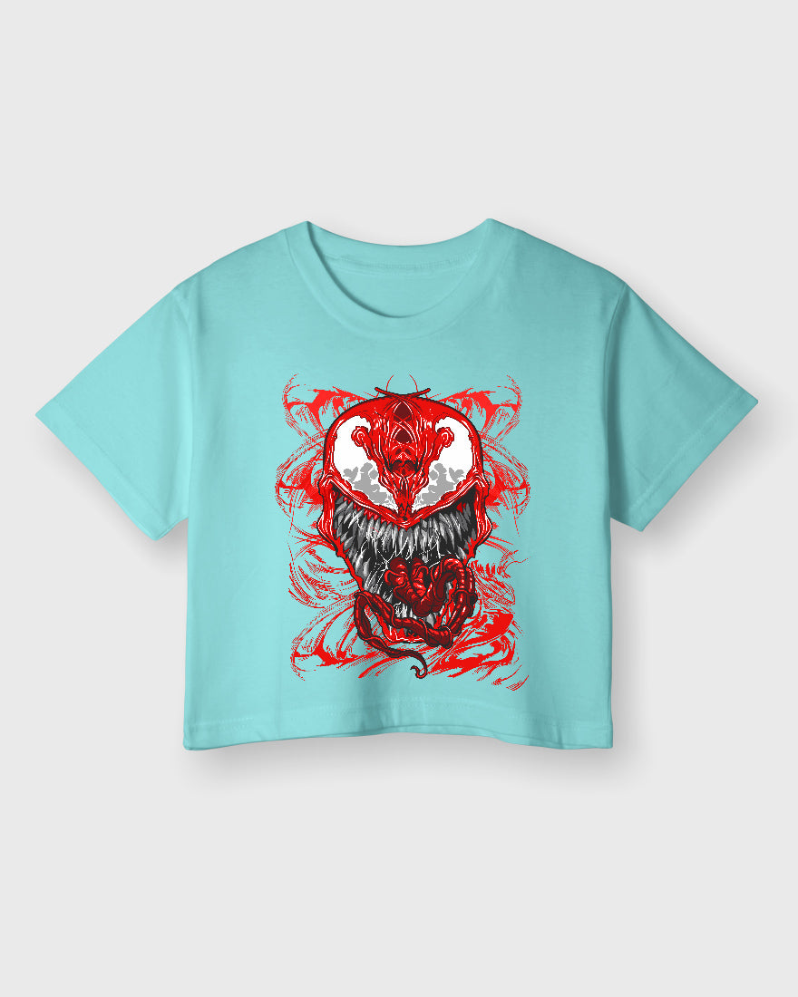 Womens Cropped TShirt Movies Venom Villian Venom