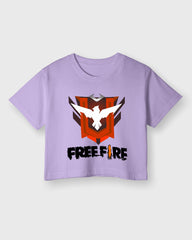 Womens Cropped TShirt Gaming Free Fire 2