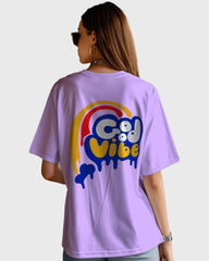 Womens Oversized TShirt Funky Good Vibe