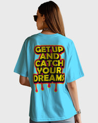 Womens Oversized TShirt Funky Getup And Catch