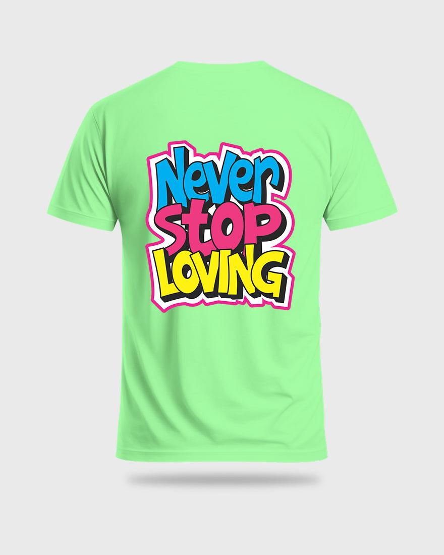 Mens Tshirt Funky Never stop Loving - Metro Apes