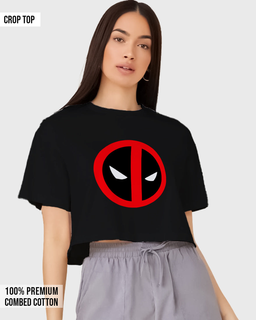 Womens Cropped TShirt Movies Deadpool