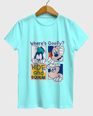 Womens Relaxed Fit TShirt Cartoon Mickey Hide & Squeak