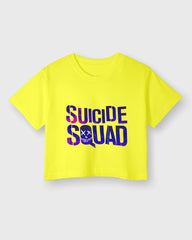 Womens Cropped TShirt Gaming Suicide Squad Special Ops