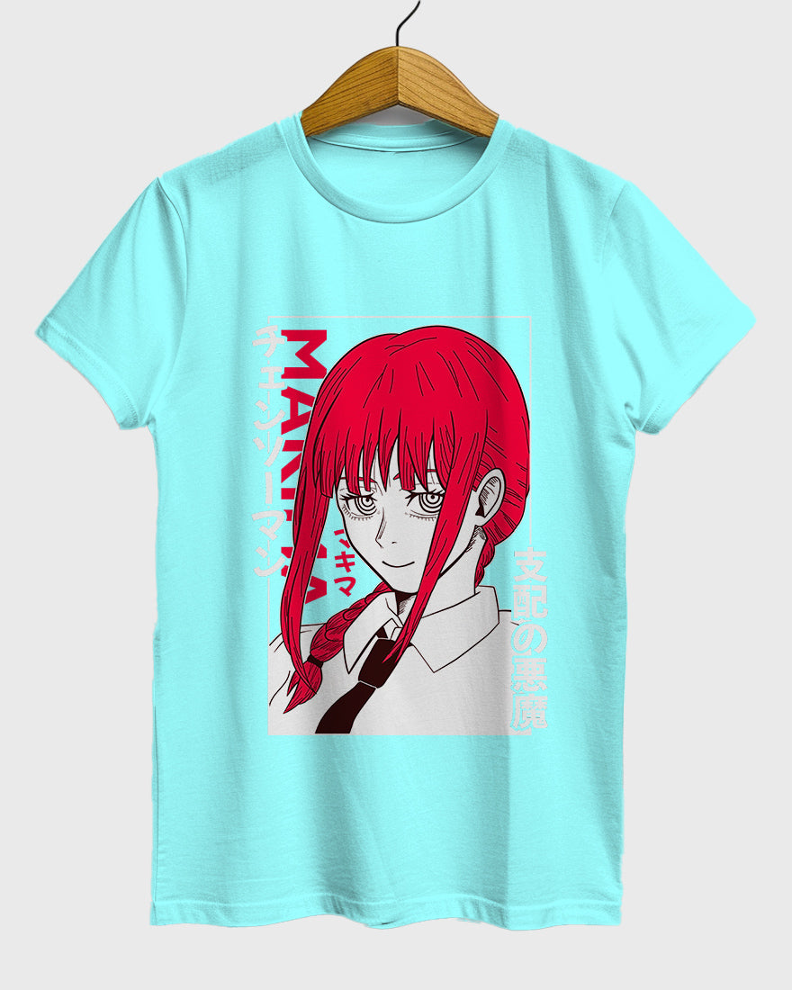 Womens Relaxed Fit TShirt Anime Chainsawman Makima 2