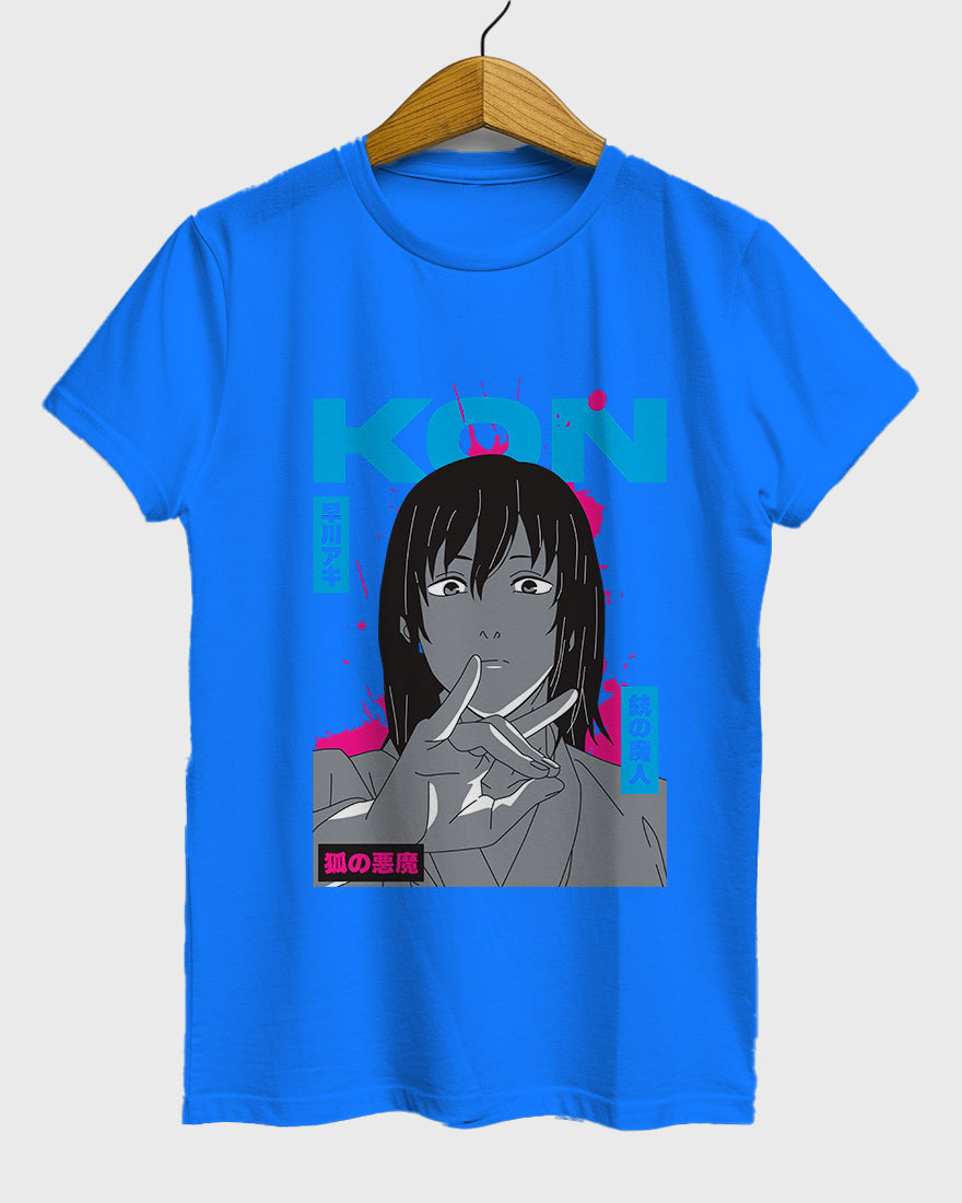 Womens Relaxed Fit TShirt Anime Chainsawman Kai Kon