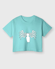 Womens Cropped TShirt Movies Venom Logo