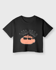 Womens Cropped TShirt Cartoon Sinchan