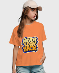 Womens Relaxed Fit TShirt Funky Neverlookback