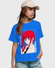 Womens Relaxed Fit TShirt Anime Chainsawman Makima 2