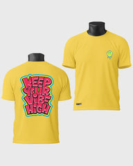 Mens Tshirt Funky Keep your vibe high - Metro Apes