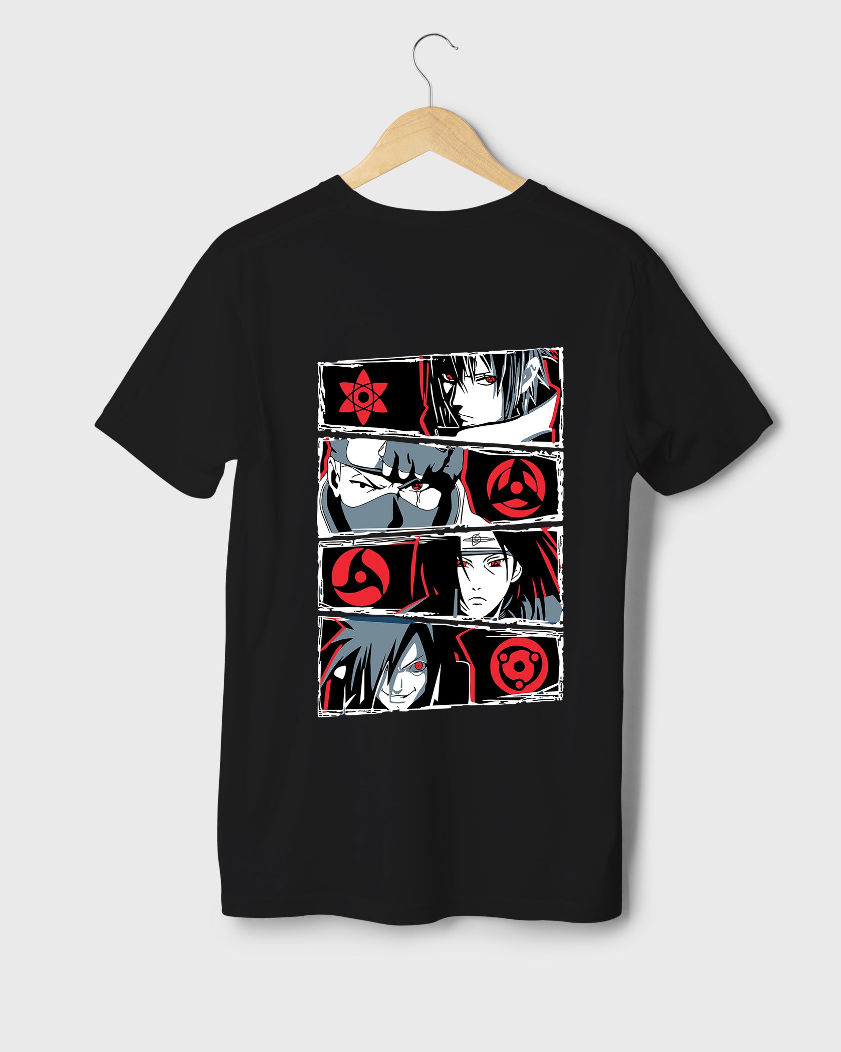 Mens Regular Tshirt Anime Naruto Naruto Gang