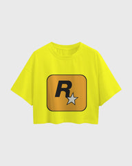 Womens Oversized Cropped TShirt Gaming Gta 1