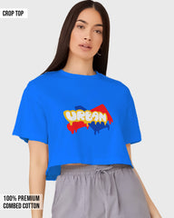 Womens Cropped TShirt Funky Urban