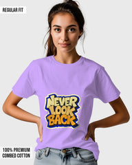 Womens Relaxed Fit TShirt Funky Neverlookback