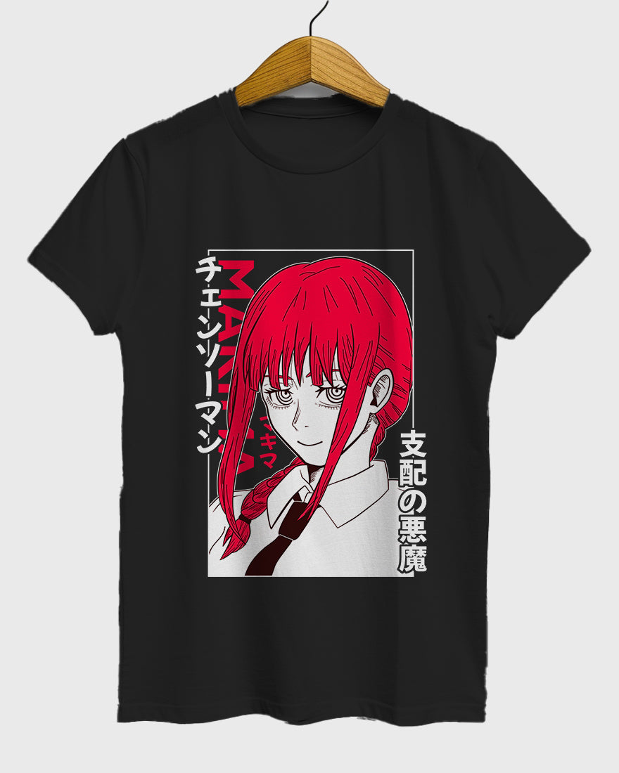 Womens Relaxed Fit TShirt Anime Chainsawman Makima 2