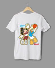 Mens T-Shirt Cartoon Disney Micky & Donald - Metro Apes