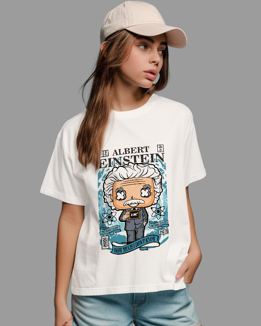 Womens Relaxed Fit TShirt Trending Albert Einstein