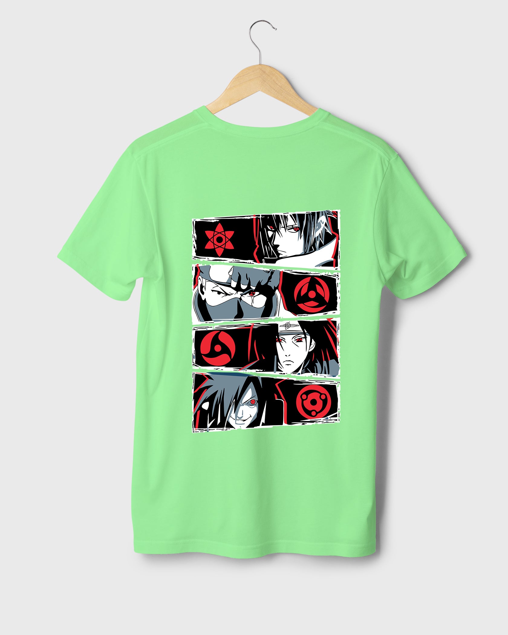 Mens Regular Tshirt Anime Naruto Naruto Gang