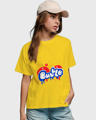 Womens Relaxed Fit TShirt Funky Bubble