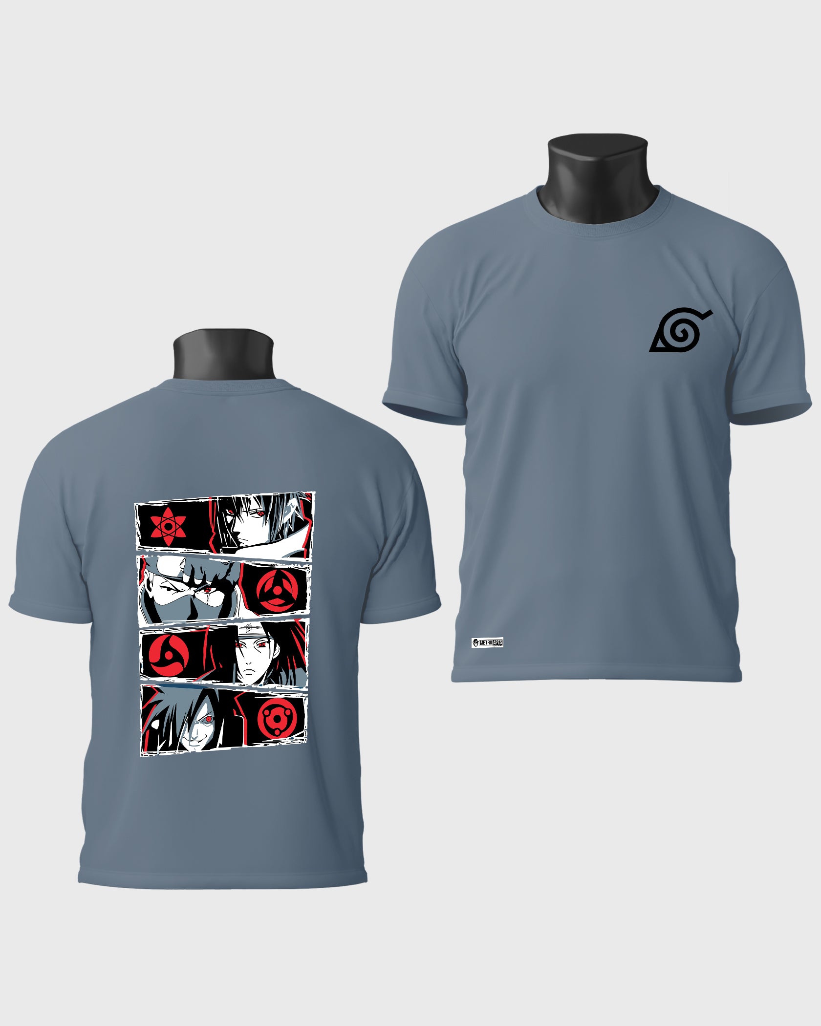 Mens Regular Tshirt Anime Naruto Naruto Gang