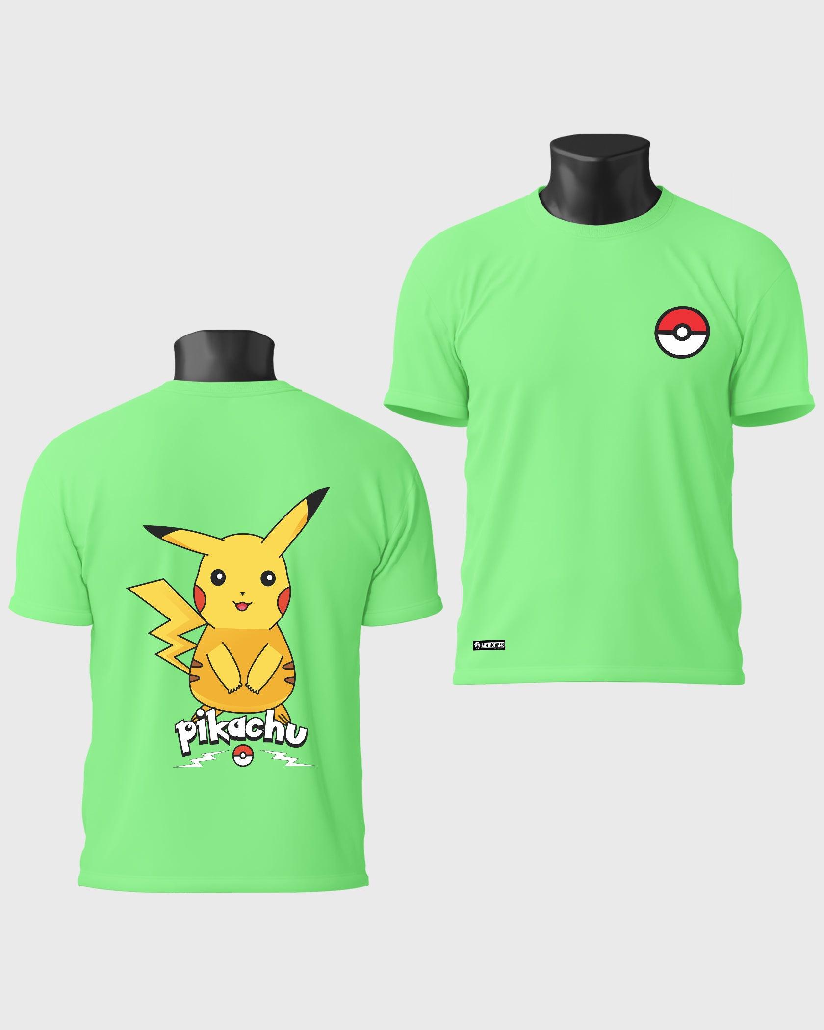 Mens T-Shirt Cartoon Pokemon Pikachu - Metro Apes