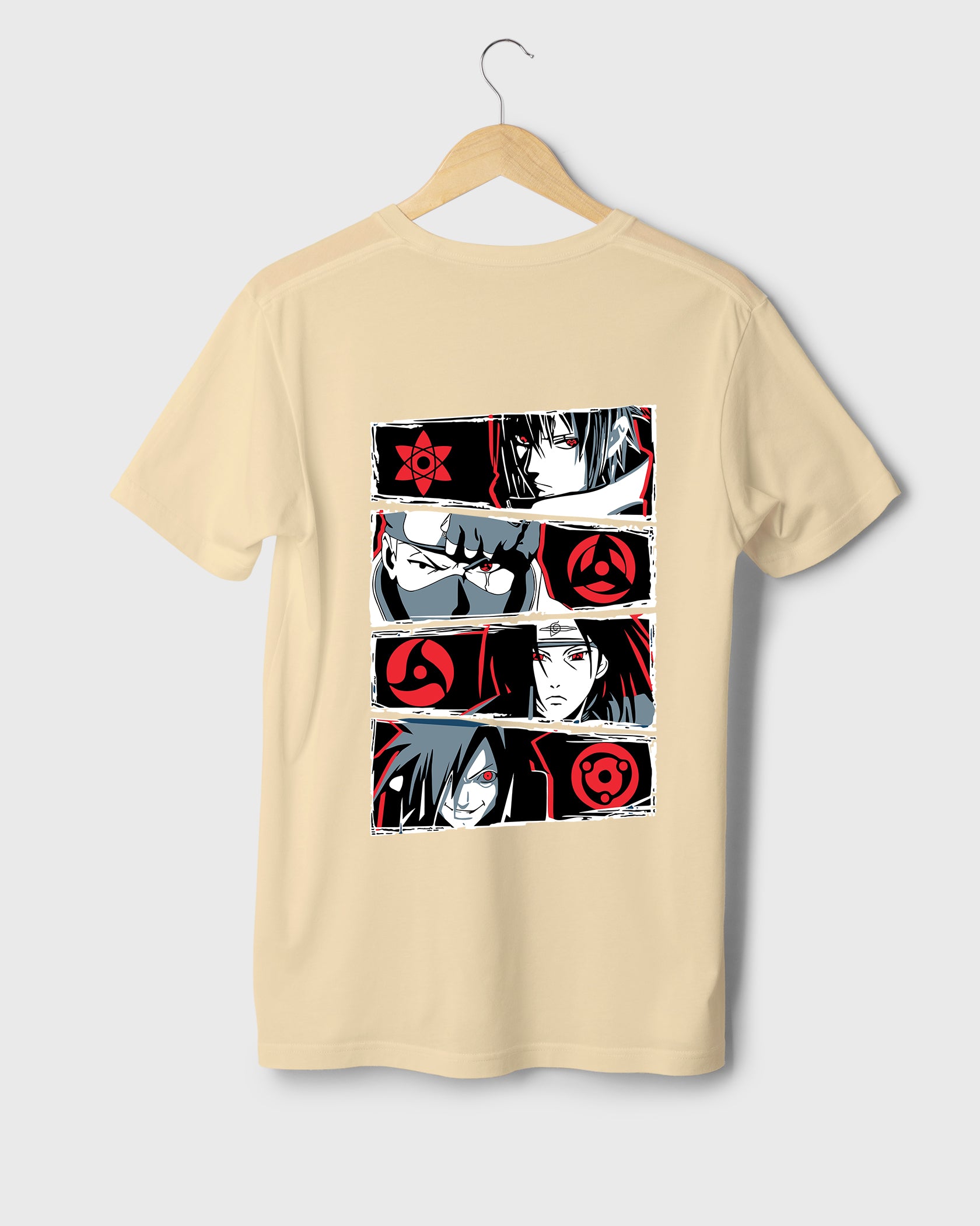 Mens Regular Tshirt Anime Naruto Naruto Gang