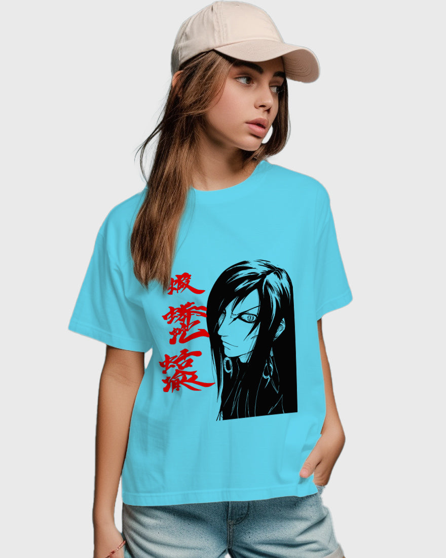 Womens Relaxed Fit TShirt Anime Naruto Orochimaru