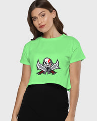 Womens Cropped TShirt Gaming God Of War Kratos