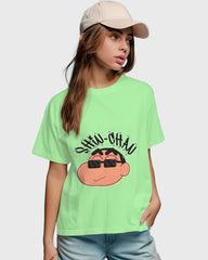 Womens Relaxed Fit TShirt Cartoon Sinchan