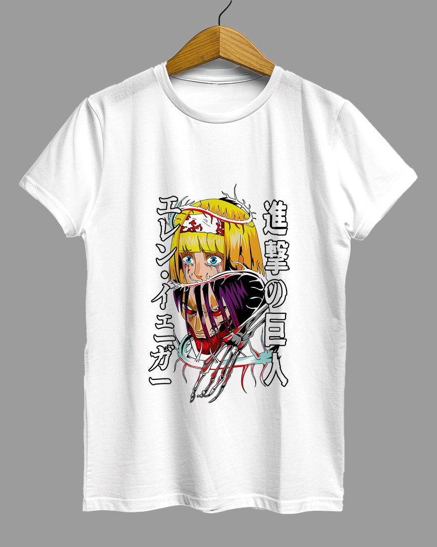 Womens Relaxed Fit TShirt Anime Attack On Titan