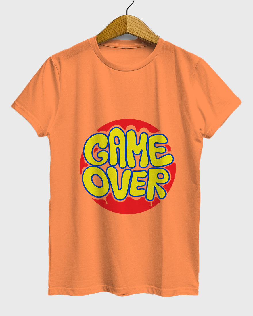 Womens Relaxed Fit TShirt Funky Game Over