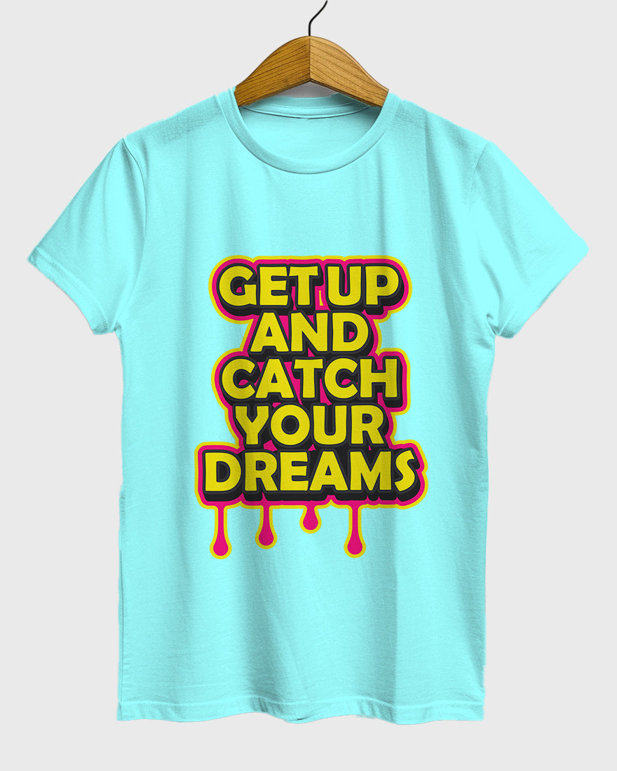 Womens Relaxed Fit TShirt Funky Getup And Catch