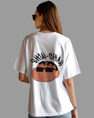 Womens Oversized TShirt Cartoon Sinchan