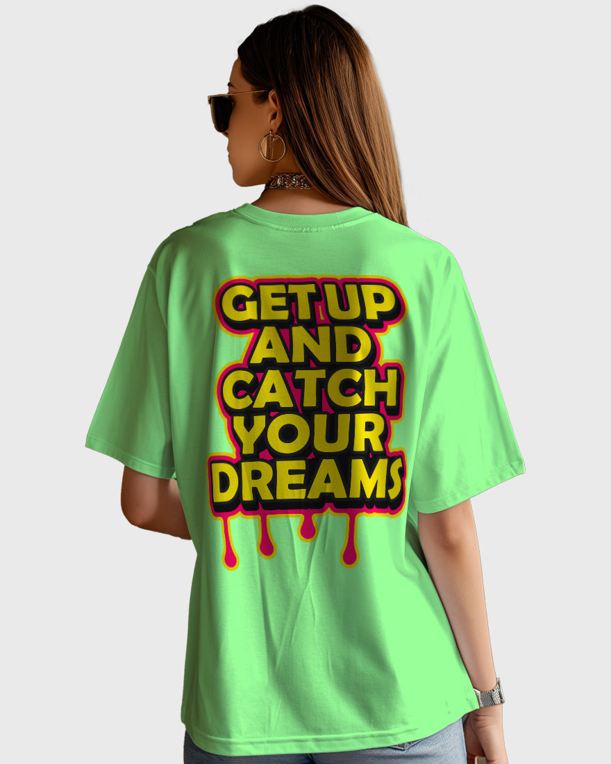 Womens Oversized TShirt Funky Getup And Catch