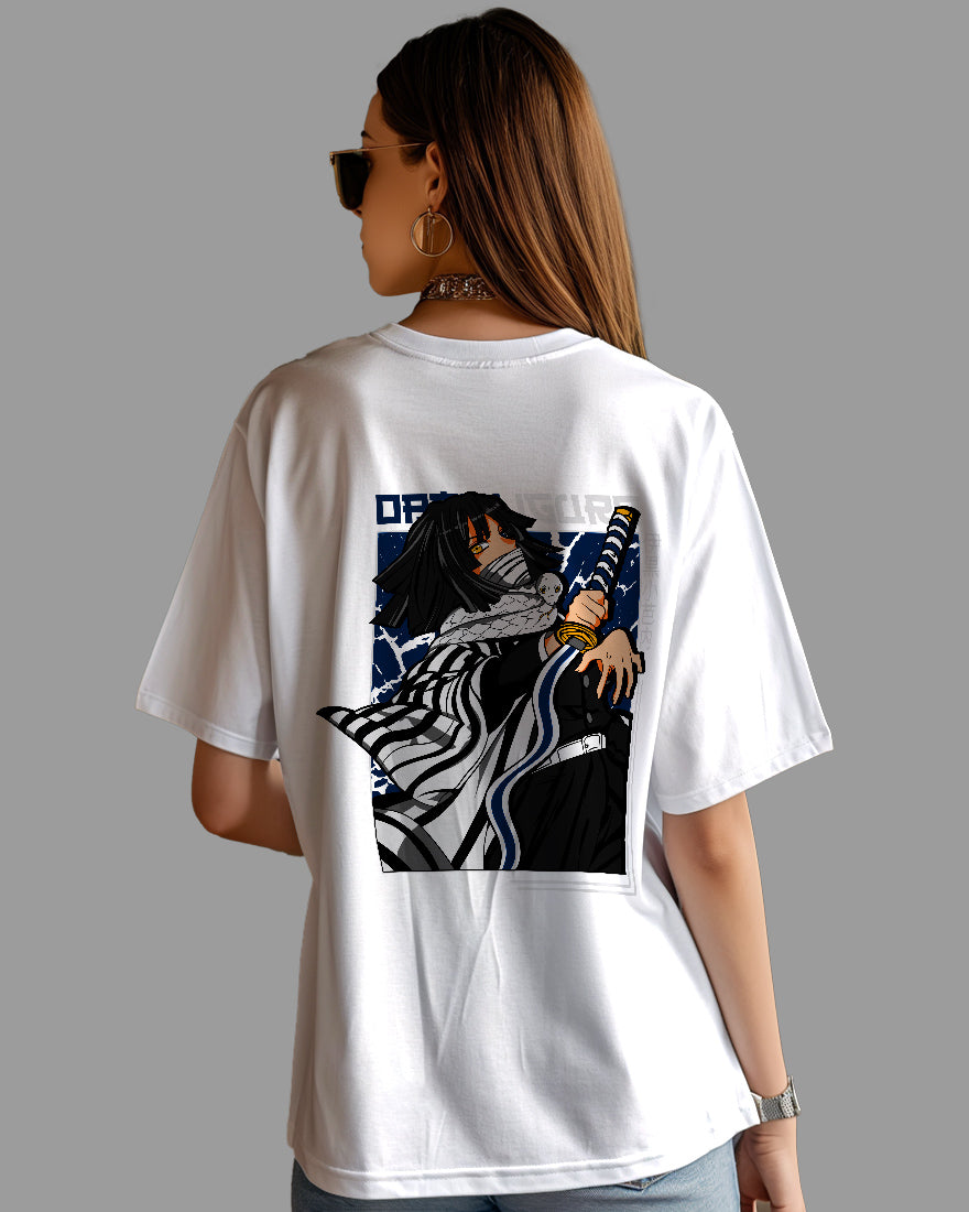 Womens Oversized TShirt Anime Demon Slayer Iguro