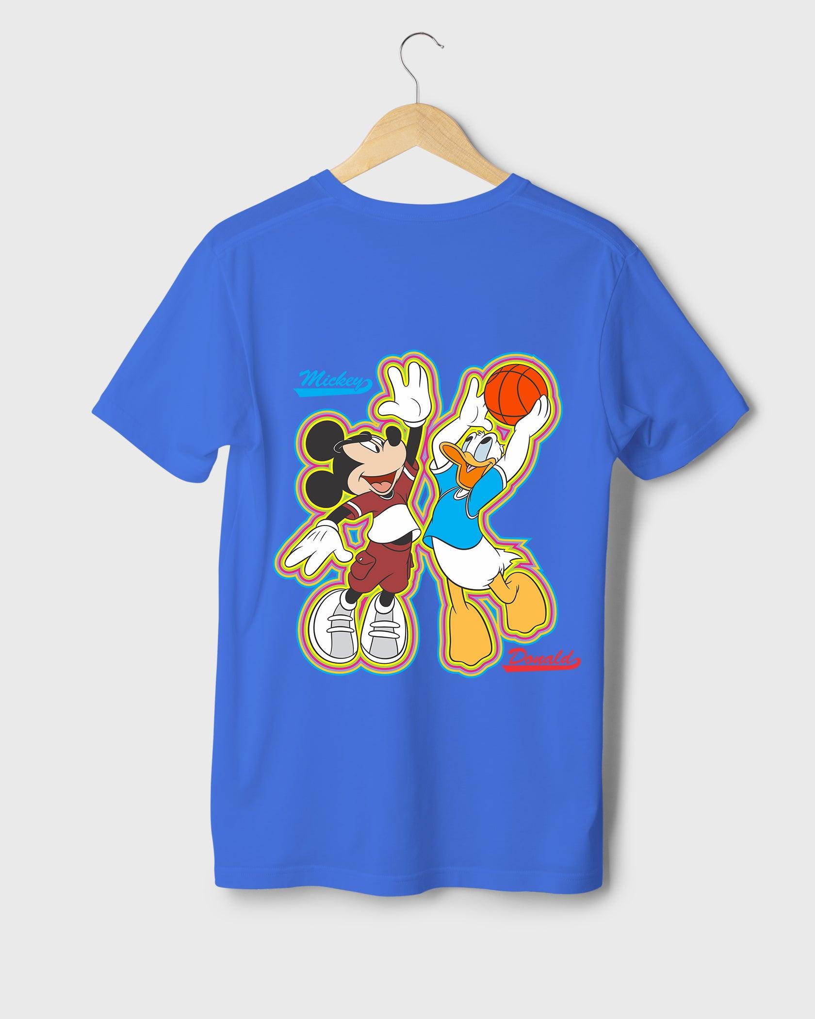 Mens T-Shirt Cartoon Disney Micky & Donald - Metro Apes