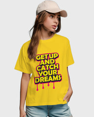 Womens Relaxed Fit TShirt Funky Getup And Catch