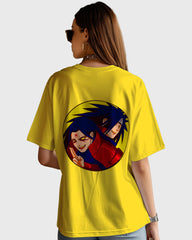 Womens Oversized TShirt Anime Naruto Orochimaru Naruto Hashirama & Madara