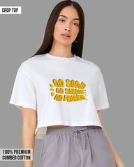 Womens Cropped TShirt Trendings No Problem