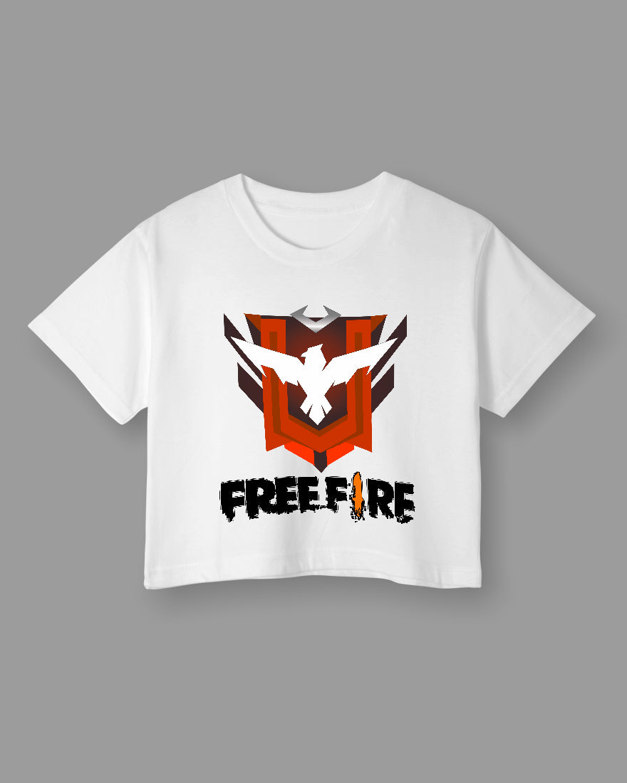 Womens Cropped TShirt Gaming Free Fire 2