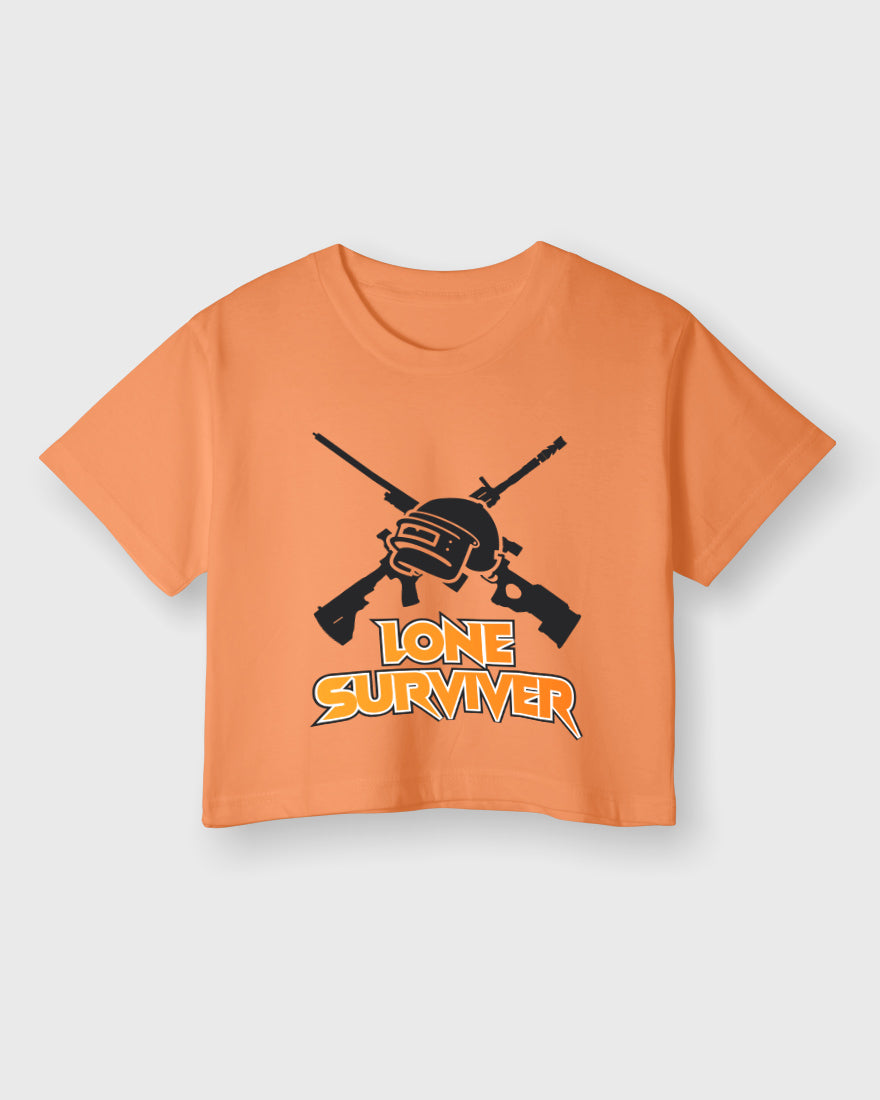 Womens Cropped TShirt Gaming Pubg 2