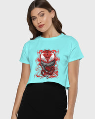 Womens Cropped TShirt Movies Venom Villian Venom