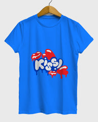 Womens Relaxed Fit TShirt Funky Kiss