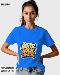 Womens Relaxed Fit TShirt Funky Neverlookback