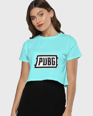 Womens Cropped TShirt Gaming Pubg 1