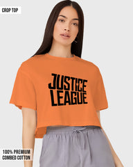 Womens Cropped TShirt Movies Lustice League