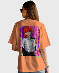 Womens Oversized TShirt Anime Chainsaw Man Makima